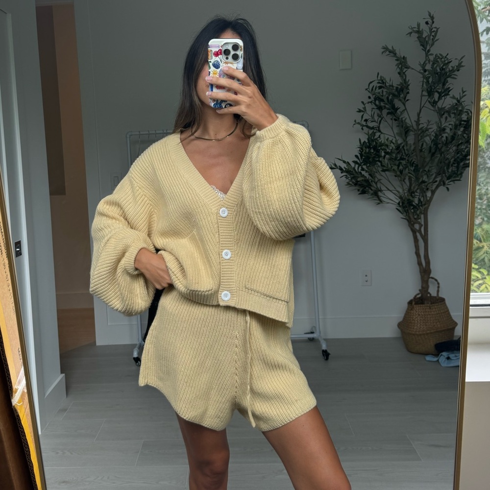 Yellow Knit Set